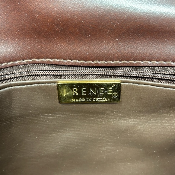 J Renee Brown Python Clutch Shoulder Bag - Picture 9 of 12